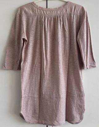 Camiseta Massimo Dutti rosa manga 3/4 talla S