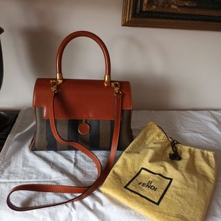 Bolso Fendi Piel Pequin Stripe Auténtico