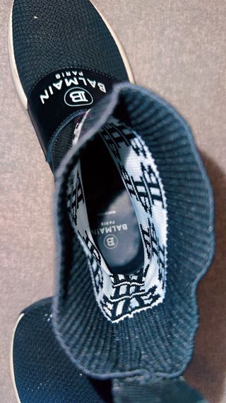 Scarpe Balmain donna nere e bianche scarpe oriorig