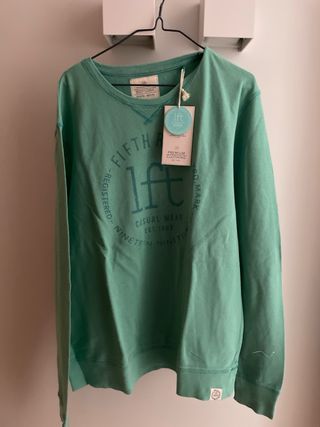 Sudadera 1ft verde talla XL Hombre 