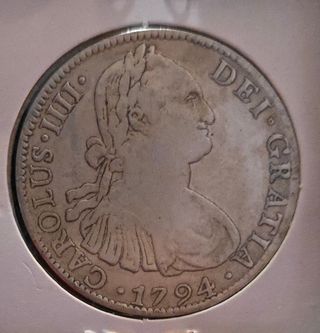 Moneda Antigua 8 Reales 1794