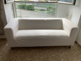Sofá 2 plazas Klippan Ikea Blanco