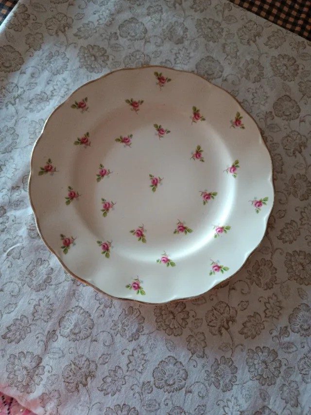 Plato Porcelana Inglesa Grindley Rosas