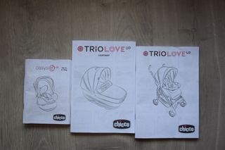 Carrito de paseo, capazo y silla coche (Trio Love)