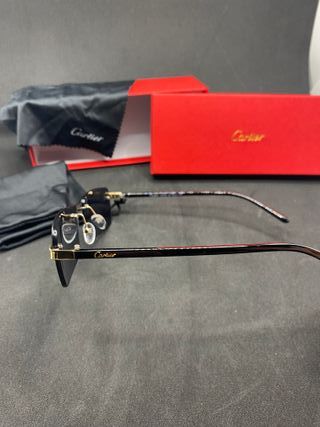 Occhiali da Sole Cartier Neri e Oro