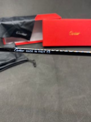 Occhiali da Sole Cartier Neri e Oro