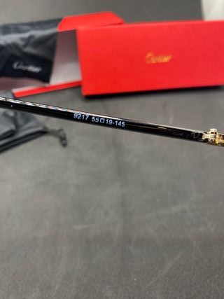 Occhiali da Sole Cartier Neri e Oro