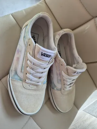 Zapatillas Vans Beige Multicolor Poco Uso
