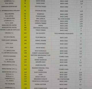 BASE UEFA CHAMPIONS LEAGUE 21-22 MIRA TU EL PRECIO
