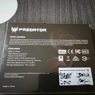 Predator Pallas II DDR5 32GB (2x16GB) 6000MHz
