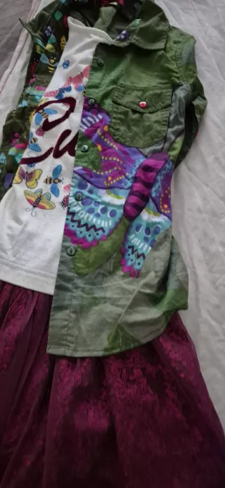 Vestido niña mariposas y abejas