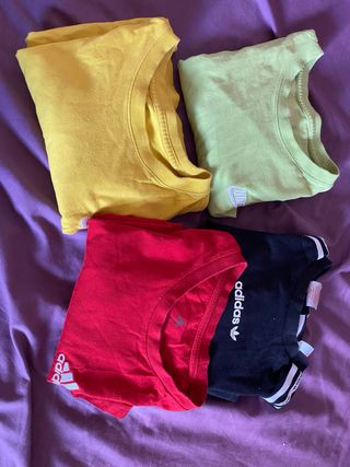 Lote 4 Camisetas Adidas y Nike