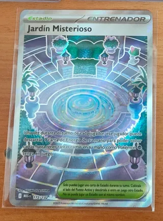 Jardín Misterioso Estadio Carta Pokemon