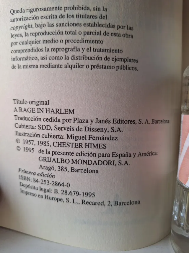 3 x 2. Por amor a Imabelle de Chester Himes.