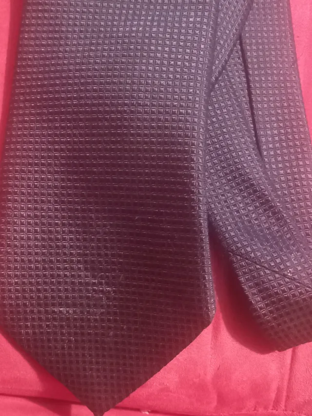 Cravatta Vitali Pura Seta Blu scura.