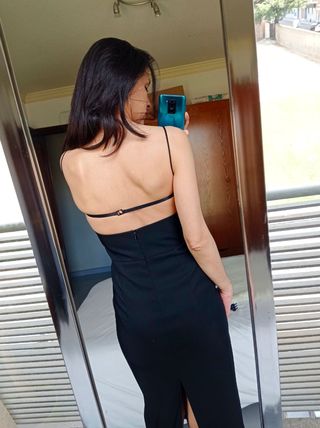 ❤️Vestido Mango Midi Negro