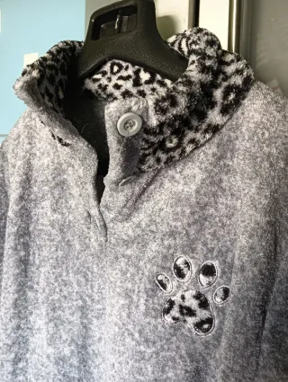 Pijama Polar Leopardo Invierno Talla M