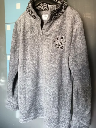 Pijama Polar Leopardo Invierno Talla M