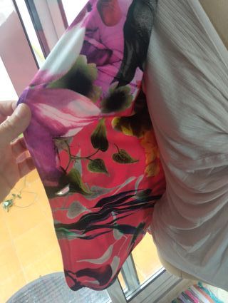 Americana Guitare Talla M Estampada Flores