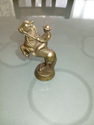Figura Bronce Jinete a Caballo