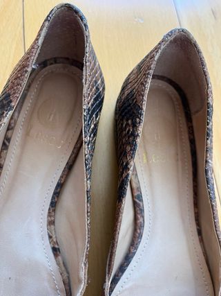 Zapatos planos piel serpiente