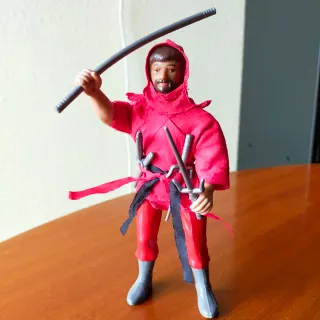 Karate red ninja Soma 1986 figura de acción