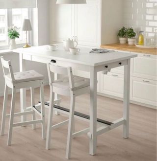 Mesa alta NORDVIKEN blanca DESCATALOGADA