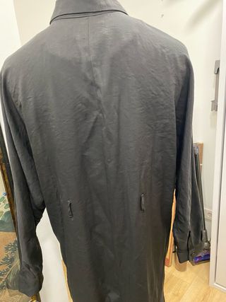 Vestido negro camisa con cinturón