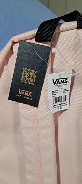 Zaino Vans rosa e bianco