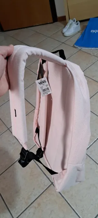 Zaino Vans rosa e bianco