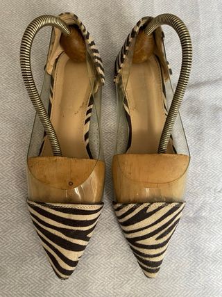 Zapatos estampado Cebra y Transparentes