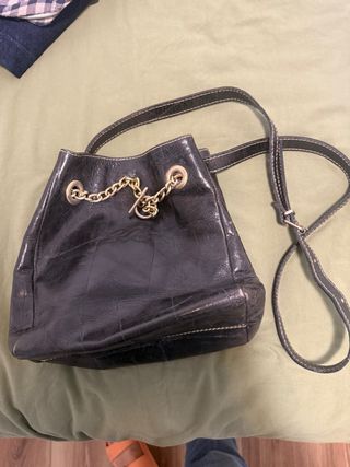 Bolso de piel negro vintage