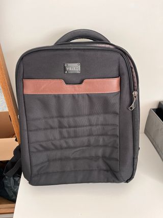 Mochila Velez Negra y Marrón para Portátil