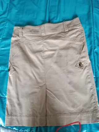 Falda Massimo Dutti Beige