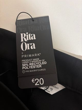 Pantalón ancho Rita Ora negro