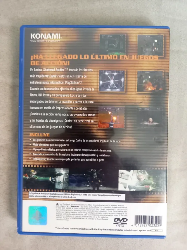 Contra Shattered Soldier PAL España Videojuego PS2