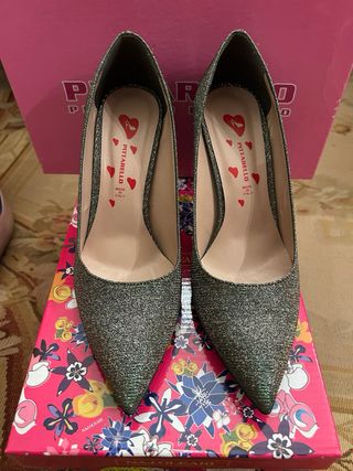 Scarpe Pittarello Glitter brillantiniArgento Nuove