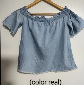 Camiseta denim palabra de honor
