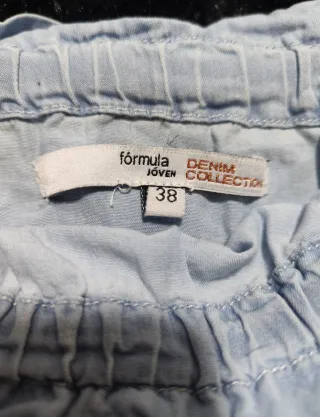 Camiseta denim palabra de honor