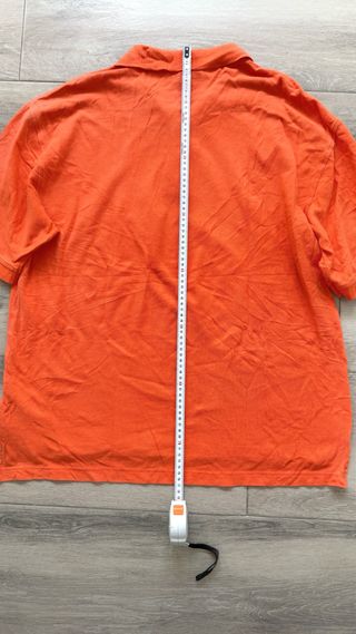 Tommy Hilfiger Men's XL Polo Shirt - Orange - Cott