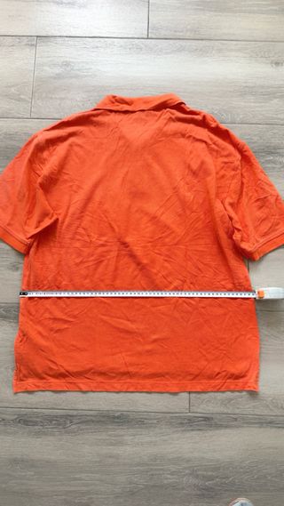 Tommy Hilfiger Men's XL Polo Shirt - Orange - Cott