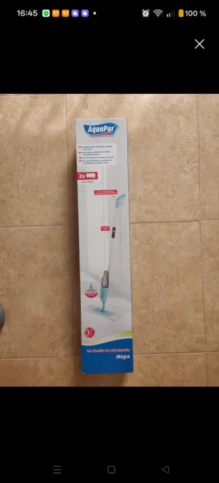 Mopa AquaPur con pulverizador