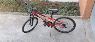 Bicicleta infantil roja