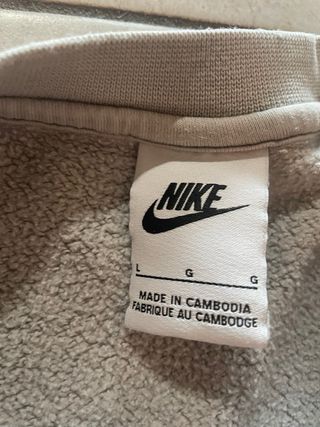 Felpa Nike Basic Beige/Bianco Vintage