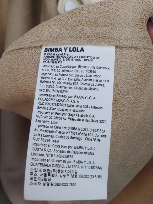 Abrigo Bimba y Lola Beige de borregito Talla M/L