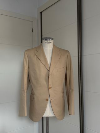 Americana beige artesanal