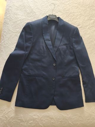 Traje de caballero azul marino Zara