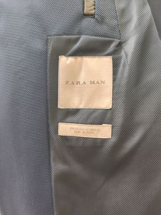 Traje de caballero azul marino Zara