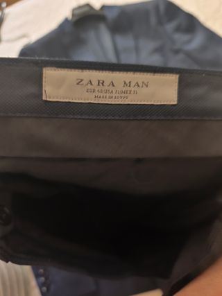 Traje de caballero azul marino Zara