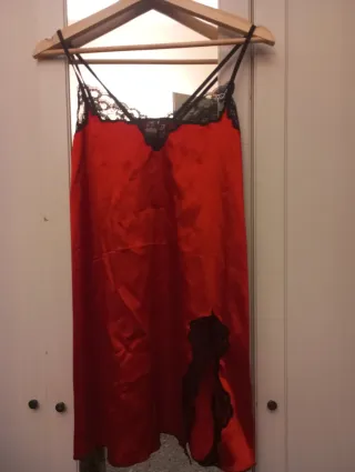 Vestido Nuevo, sin uso, Lencero Sexy Rojo y Negro